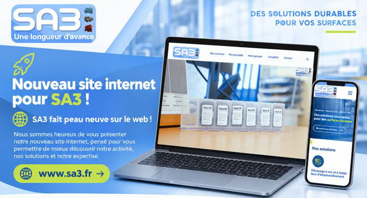SA3 - SPONGE JET vous dévoile son nouveau site internet !